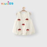 优奇女童连衣裙夏装2025新款洋气宝宝裙子小女孩公主群宝宝背心裙