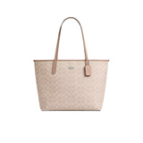 蔻驰（COACH）女包大容量托特包City33单肩手提包CV976SVPWH 生日礼物