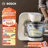 博世（Bosch）厨师机家用和面揉面一体机全自动多功能轻音电动搅拌机欧洲整机进口料理机打蛋器打奶油绞肉压面机 香草白 3.9L