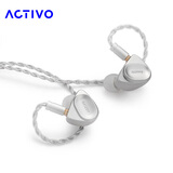 艾利和（Iriver）ACTIVO VOLCANO 火山 三动圈入耳式HiFi耳机耳塞 4.4平衡 TYPE-C插头 银色 礼物
