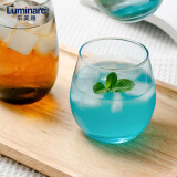 乐美雅（Luminarc）水杯玻璃杯子男士茶杯女士凉水杯高颜值花茶杯320ml*6天空蓝