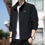 耐克（NIKE）外套男装上衣 25秋季新款运动服梭织立领防风衣休闲透气速干夹克 Dri-FIT快干/薄款热推/晒图退10 偏小一码 S 【165】体重90~110斤左右
