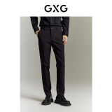 GXG男装 休闲长裤直筒裤宽松休闲裤合集 黑色修身小脚西裤GE1020880D L