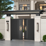 铝艺中式大门户外别墅院子铝合金入户小区双开门农村自建房庭院门 款式12