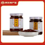 五农好酱 老酱豆 黄豆酱 辣椒酱210g*2瓶下饭菜河南兰考特产 辣椒酱+老酱豆210g*2瓶