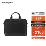 Samsonite/新秀丽公文包休闲公文包黑色背包男女公文包 TO0*09012