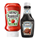 亨氏酱料组合 黑胡椒酱360g+番茄沙司360g挤挤装