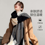 FitonTon围巾女冬季羊毛加长加厚双面可戴保暖围脖防风防寒披肩节日礼物