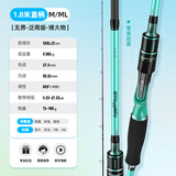 渔之源无界路亚竿全套新手入门碳素远投海竿抛竿鱼竿水滴轮纺车轮路亚杆 1.8m 直柄-单竿【抛投顺滑】