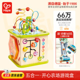 Hape(德国)儿童早教玩具六面体百宝箱开心农场游戏盒生日礼物 E1810