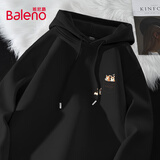 班尼路（Baleno）连帽卫衣男秋季重磅运动宽松学生帽衫百搭小狗印花青少年休闲外套