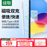 绿联电容笔适配iPad平板笔apple pencil二代手写触控笔 蓝牙磁吸双充款防误触苹果笔Pro/iPad/air/mini