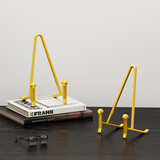 无不为盘子支架摆件赏盘餐盘展示架碟子盘架装饰托陶瓷复古茶饼画架挂盘 复古简约盘架