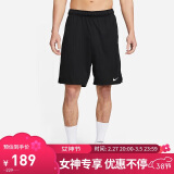 耐克（NIKE）男运动短裤 夏季针织短裤休闲裤 宽松简约 DV9329-010 黑 M