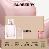 博柏利（BURBERRY）红粉恋歌女士香水礼盒(30ml+馥郁5ml+香薰蜡烛) 生日节日礼物