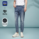 HLA海澜之家牛仔裤男亦心即为系列锥形裤子男夏季