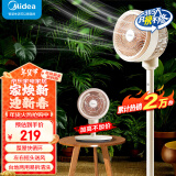 美的（Midea）空气循环扇 电风扇家用落地扇立式节能风扇轻音低噪大风量转页扇卧室宿舍台式摇头小型电扇 台立两用【高度1050mm】GAH24QC