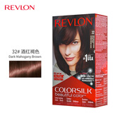 露华浓（Revlon）丽然3D染发剂 女士染发膏无刺激不伤发可盖白头发染发霜黑色锁色 32号酒红褐色