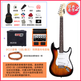 美音天使电吉他单摇ST系列套装专业级 成人初学者入门电吉他送教程 经典套餐二:吉他+综合效果器音箱