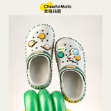 幸福玛丽（Cheerful Mario）男童拖鞋2025新款夏季男孩儿童洞洞鞋防滑中大童外穿沙滩鞋凉拖鞋