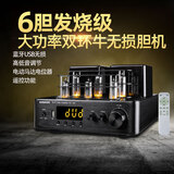 KINGHOPE君豪之音 TH-108发烧级大功率电子管胆机功放机USB蓝牙无损数字光纤同轴家用HiFi胆机 (升级6胆)TH-126胆机