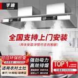 半速【支持上门安装】商用油烟机净化器一体机抽油烟机大吸力饭店油烟净化器环保不锈钢排烟罩厨房餐饮 220*80*45CM【880W+880W双风机】 自行安装【旗舰款式】