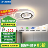 HDled吸顶灯 客厅卧室餐厅灯全屋调光灯饰包安装灯具套餐后现代简约 星月小圆78W/三色调光/50*6cm