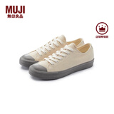 无印良品（MUJI）男女通用不易疲劳不易沾水运动鞋无性别男款女款小白鞋帆布鞋鞋子 浅米色 42 /260mm（尺码偏大拍小一码）