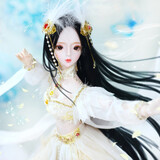 德必胜换装洋娃娃女孩公主玩具仿真BJD娃娃玩偶SD关节人偶儿童生日礼物 十二生肖凤仙子 3分60CM女娃(官妆）