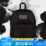 JANSPORT杰斯伯书包轻便双肩包男女旅行包简约背包电脑包学生校园 4QUEGP0 黑武士-隔层+侧袋-25年
