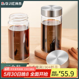 拜杰中药分装瓶玻璃燕窝分装瓶耐高温密封罐蜂蜜中药杯储存罐300ml*3