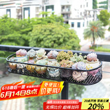 安尔雅花架 阳台装饰多层家用置物架户外铁艺花架子客厅绿萝多肉花盆架