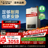 史密斯（A.O.SMITH）16升精钢燃气热水器 国家补贴 1级静音 恒温大水量 抗风防冻 JSQ31-TEW 更安全更安静 以旧换新