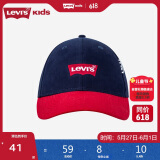 LEVI'S李维斯儿童棒球帽春秋男女童遮阳帽大小童鸭舌帽 深靛蓝 8/20