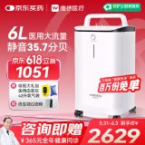 维德6L升医用制氧机家用老人吸氧机孕妇高原呼吸氧气机带雾化DH-Y065W