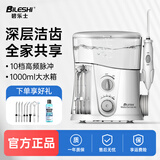 碧乐士（bileshi）冲牙器家用台式水牙线洗牙器去牙结石口腔护理家用正畸牙齿冲洗器清洁器 FC188标准款冲牙器（白色） 8支喷头