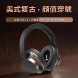 LGSO  头戴式全包耳降噪隔音电竞蓝牙耳机无线超续航久戴不累2025年新款HIFI音质苹果安卓通用 黑金色