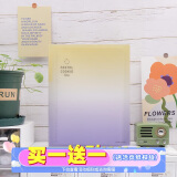 国誉(KOKUYO)淡彩曲奇·晴空·A4活页本大容量笔记本子记事本附5张分隔页 40张横线内页 初晴黄紫 WSG-RUVP10YV