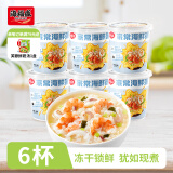 海福盛方便速食粥懒人食品早餐宵夜冻干八宝粥家常海鲜粥6杯228g