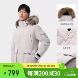 骆驼（CAMEL）【王俊凯同款】户外羽绒服男女中长款700蓬防泼水加厚御寒外套