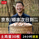 乡公馆土鸡蛋新鲜农家散养谷物喂养无抗土鸡蛋柴笨鸡蛋草鸡蛋新鲜整箱装 土鸡蛋30枚 整箱1.2kg