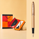 毕加索（pimio）钢笔签字笔 小学生4-6年级入门练字文具套装 606墨水礼盒新年礼物 土豪金