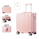 冠佰嘉2025新款旅行箱小型行李箱女多功能18寸迷你登机拉杆箱密码箱男士 140拉链款珊瑚粉 18英寸