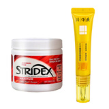 STRIDEX美国施颜适水杨酸棉片刷闭口酸祛痘粉刺控油去角质面部女男黑头肌 红色加强型+痘印凝胶