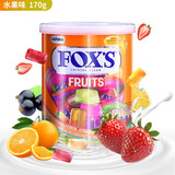 Fox'sfoxs水晶糖 混合水果味 170g 桶装 印尼进口 硬糖休闲零食糖果