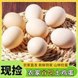 芮瑞 农家散养新鲜现捡鸡蛋笨鸡蛋谷物柴鸡蛋初生蛋 单枚40±5g 珍珠棉20枚
