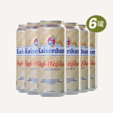 凯撒顿姆德国进口精酿啤酒 凯撒窖藏 黑啤听罐瓶装整箱小麦白啤酒 凯撒白啤酒 500mL 6罐