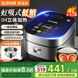 苏泊尔(SUPOR) 电饭煲4L家用4-5-6人电饭锅球釜内胆智能预约加热多功能煮饭锅电饭锅 4L