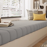 西子纱高级感轻奢飘窗垫窗台垫四季通用软垫可睡觉垫子卧室定制飘窗坐垫 浅灰包边款泰迪绒 定制联系客服下单