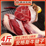 肆柒农场牛腱子净重4斤 原切含腱芯齐齐哈尔安格斯牛肉清真屠宰 源头直发